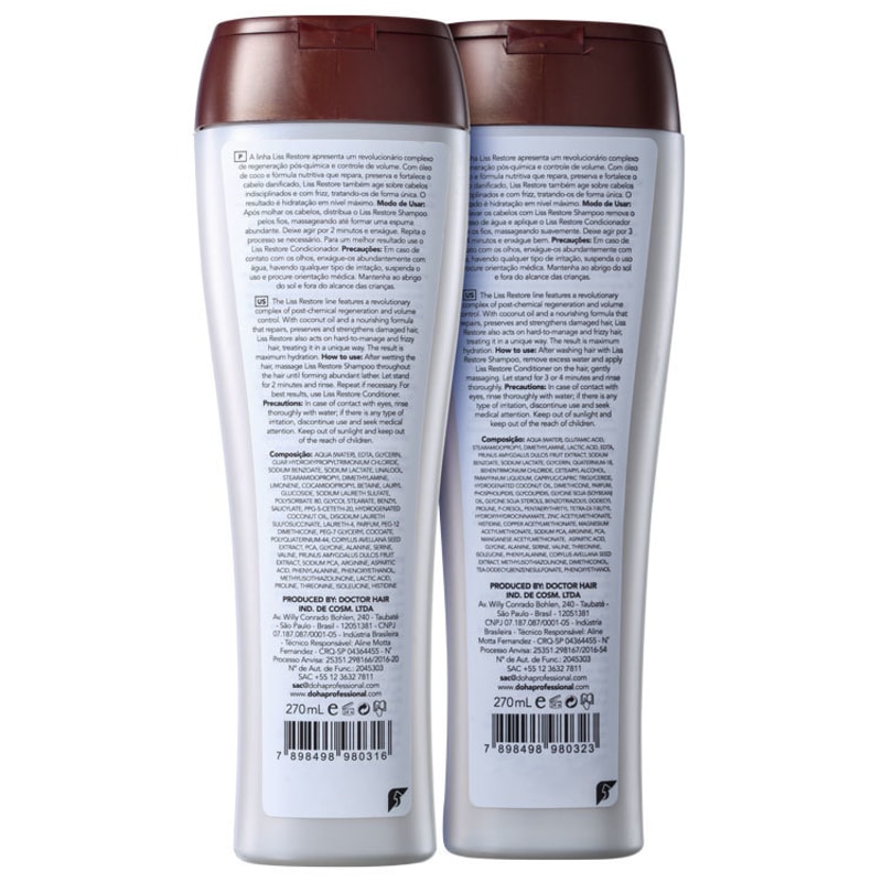DO.HA Liss Restore Volume Controlado Kit (2 Produtos)
