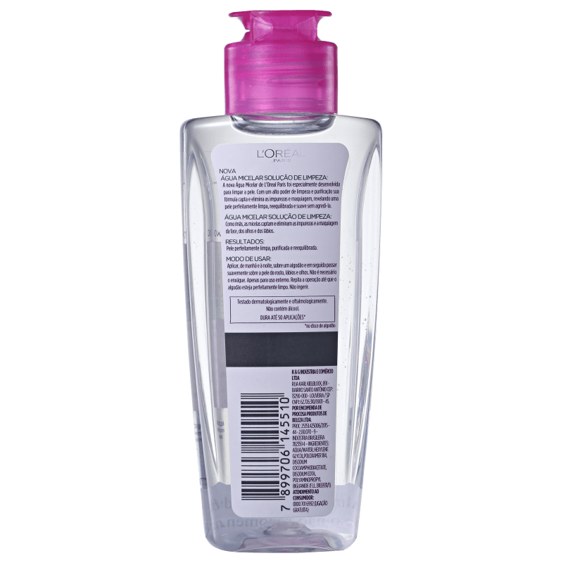 L'Oréal Paris Água Micelar 5 em 1 - Demaquilante 100ml
