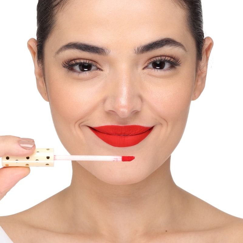 Latika Lip Vermelho Nº25 - Batom Líquido Matte 4ml