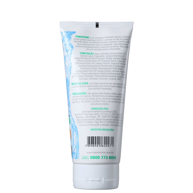 Primoderme Emulsão Hidratante com Calêndula - Hidratante 200ml