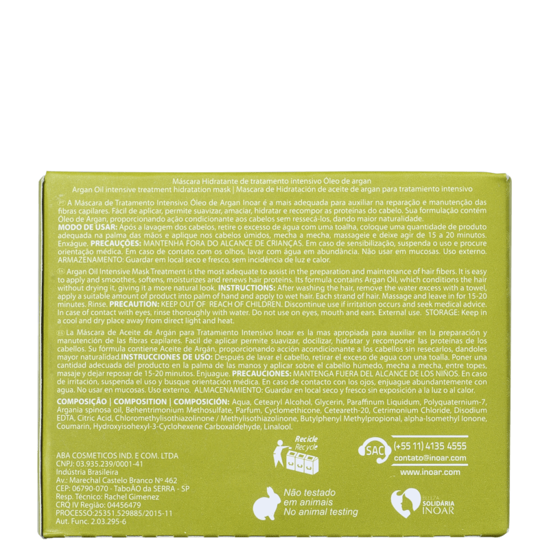 Inoar Argan Oil - Máscara 250g