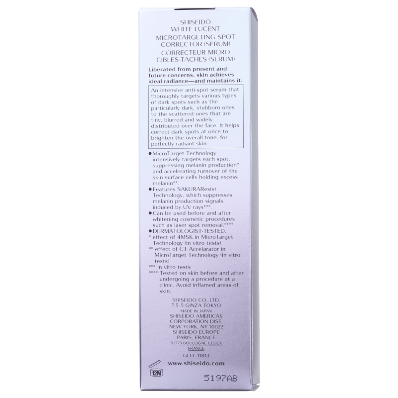 Shiseido White Lucent Microtargeting Spot Corrector - Sérum Clareador de Manchas 30ml