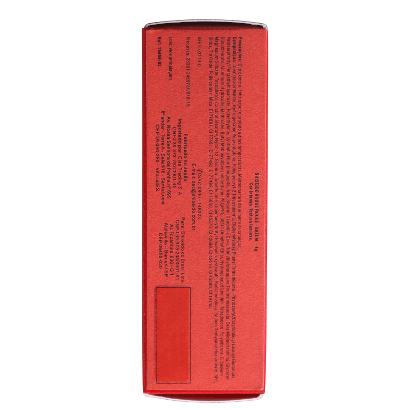 Shiseido Rouge Rouge RD308 Toffee Apple Vermelho - Batom Cremoso 4g