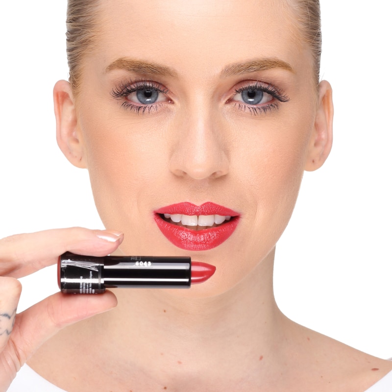 Shiseido Rouge Rouge RD308 Toffee Apple Vermelho - Batom Cremoso 4g