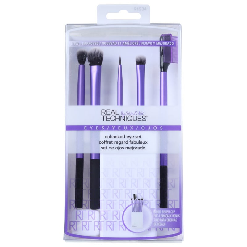Real Techniques Kit de Pincéis Enhanced Eye (5 produtos)