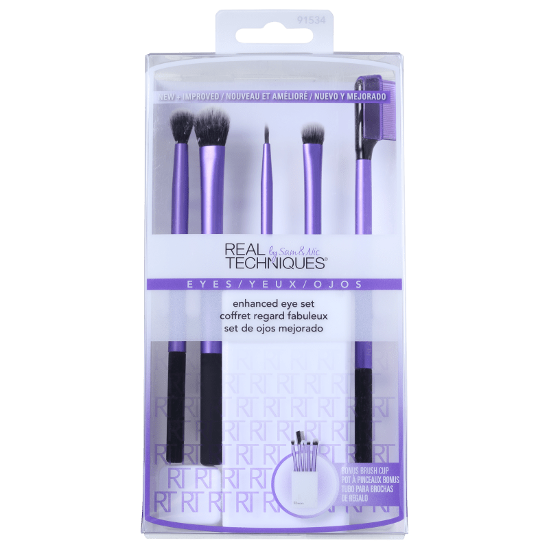 Real Techniques Kit de Pincéis Enhanced Eye (5 produtos)