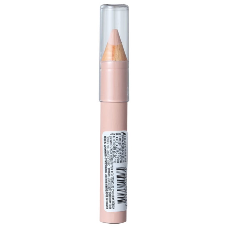 Maybelline Brow Drama Iluminador de Sobrancelhas Nude Aveludado - Lápis para Sobrancelha 1,5g