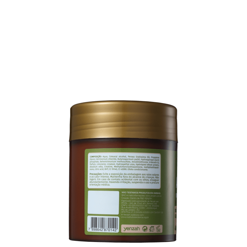 Yenzah SPA dos Cabelos Abacate - Máscara 480g
