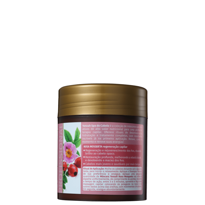 Yenzah SPA dos Cabelos Rosa Mosqueta - Máscara 480g