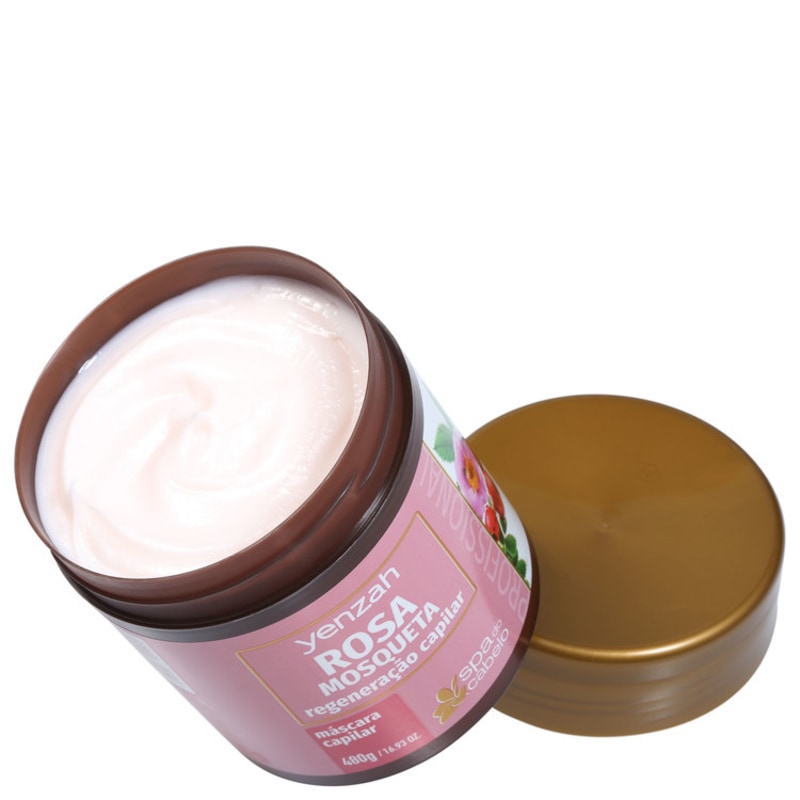 Yenzah SPA dos Cabelos Rosa Mosqueta - Máscara 480g