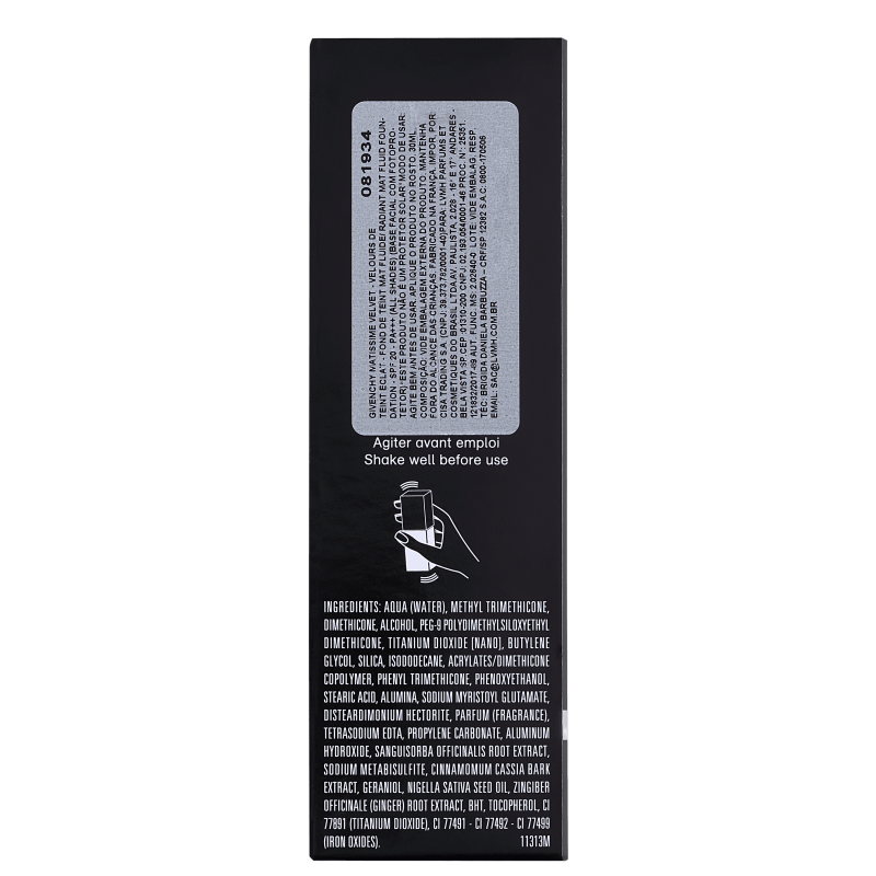 Givenchy Matissime Velvet Fluid FPS 20 N04 Mat Beige - Base Líquida 30ml