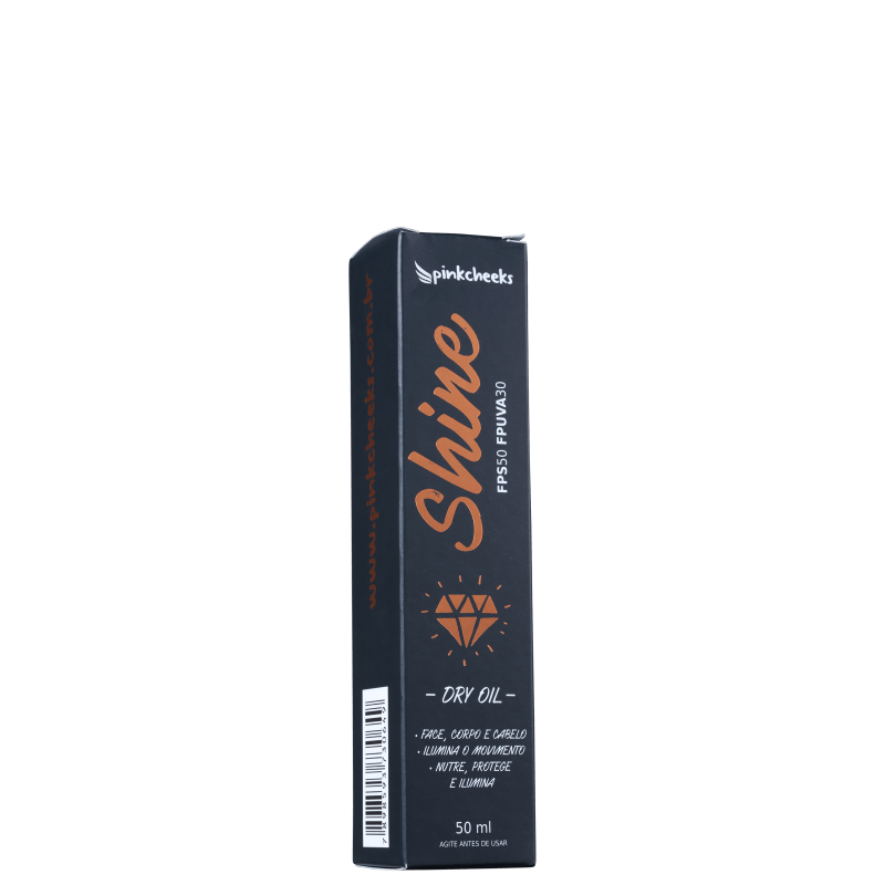 Pink Cheeks Shine Dry Oil FPS50 FPUVA30 - Óleo Iluminador com Filtro Solar 50ml