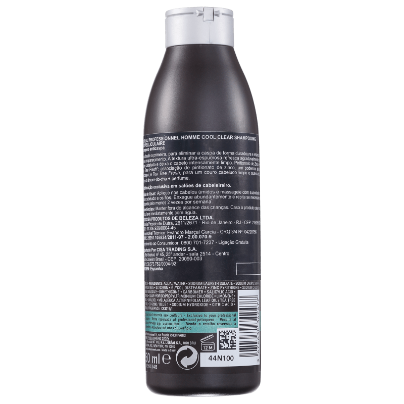 L'Oréal Professionnel Homme Cool Clear - Shampoo 250ml