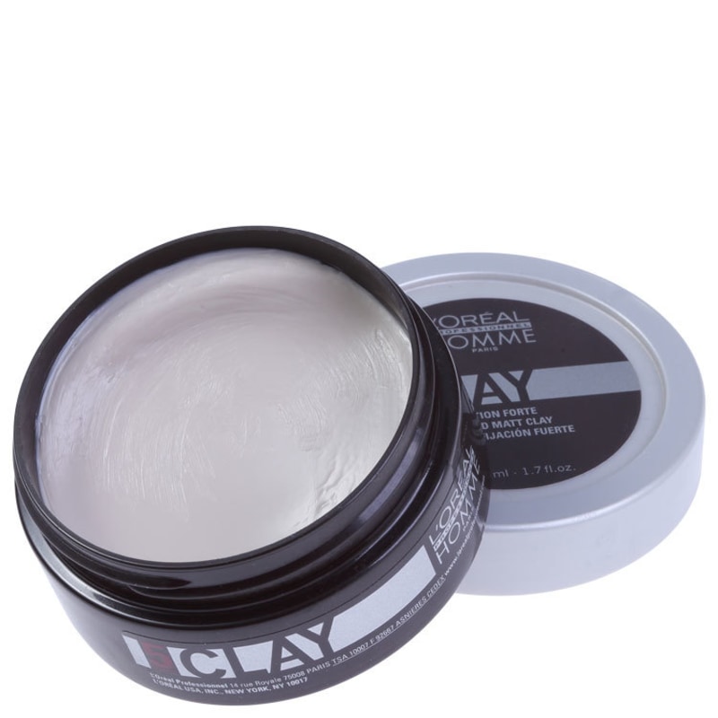 L'Oréal Professionnel Homme Clay Force 5 - Pasta de Fixação Forte 50ml