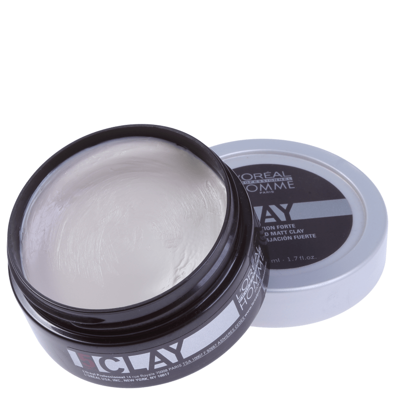 L'Oréal Professionnel Homme Clay Force 5 - Pasta de Fixação Forte 50ml