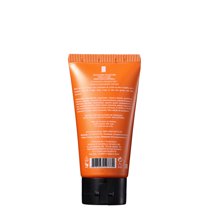Vizcaya Sensations Vanilla & Mel - Creme Hidratante Corporal 50ml