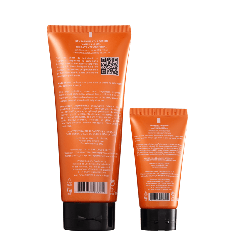 Kit Vizcaya Sensations Vanilla & Mel (2 Produtos)