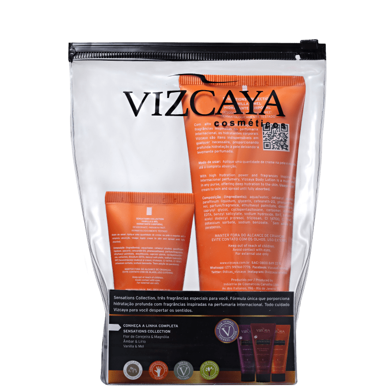 Kit Vizcaya Sensations Vanilla & Mel (2 Produtos)