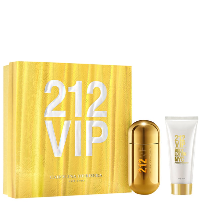 Conjunto 212 VIP Carolina Herrera Feminino - Eau de Parfum 80ml + Loção Corporal 100ml