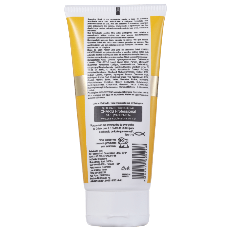 Charis Queratina Soleil Reconstrutor Capilar Instantâneo - Tratamento 150ml