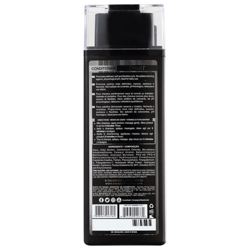Truss Active Zwart - Condicionador 300ml