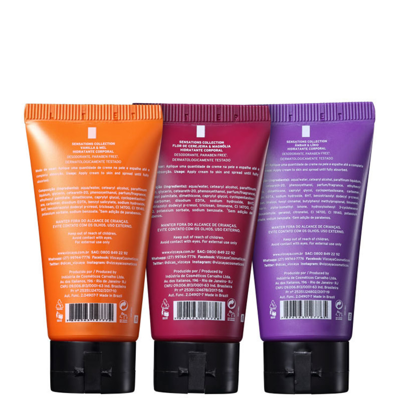 Kit Vizcaya Sensations Travel Size (3 Produtos)