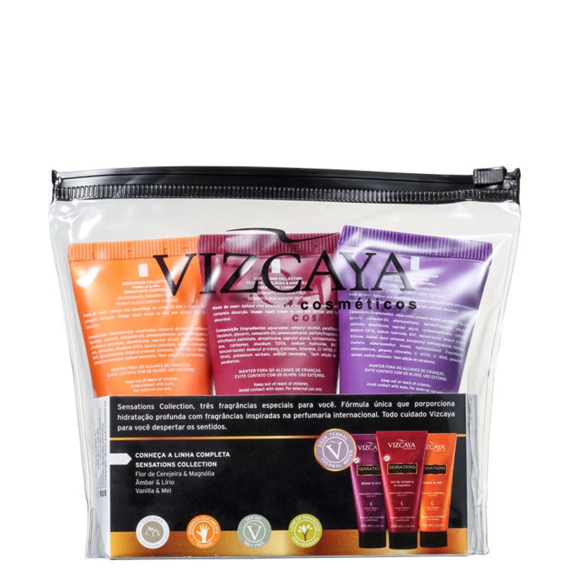 Kit Vizcaya Sensations Travel Size (3 Produtos)