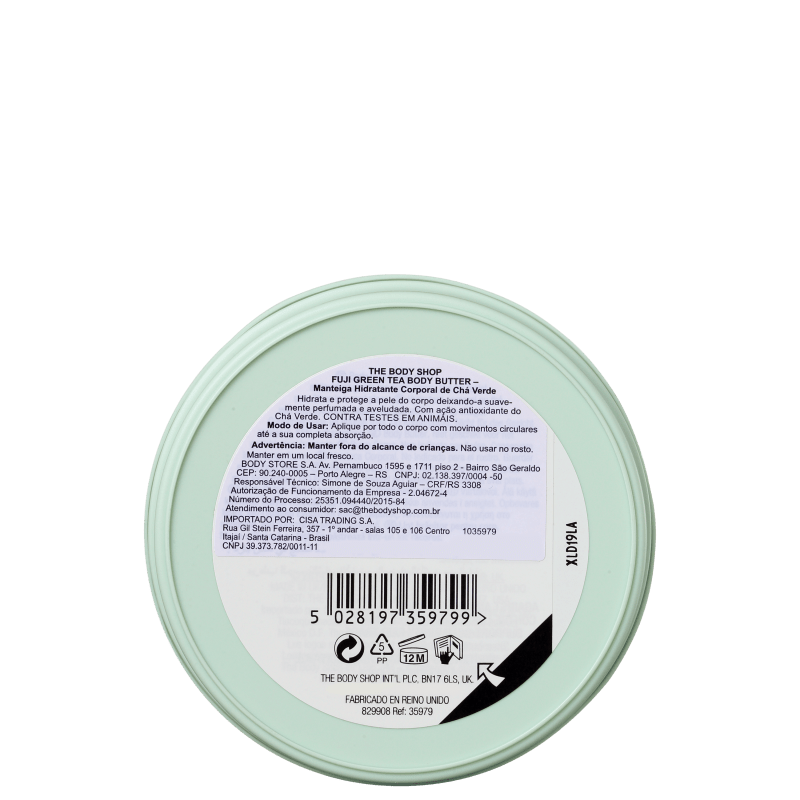 The Body Shop Fuji Green Tea - Manteiga Hidratante Corporal 200ml