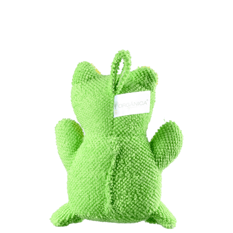 Orgânica Bath Toy Sapinho Verde - Esponja de Banho
