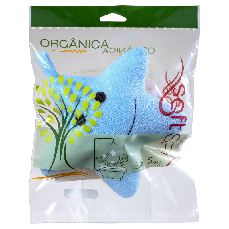 Orgânica Bath Toy Estrela Azul - Esponja de Banho