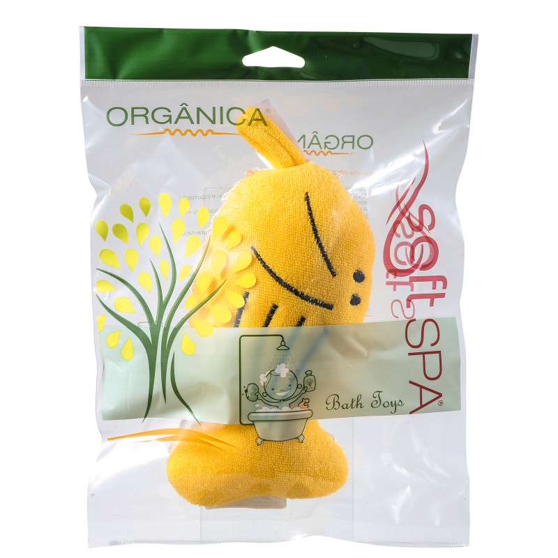 Orgânica Bath Toy Peixinho Amarelo - Esponja de Banho