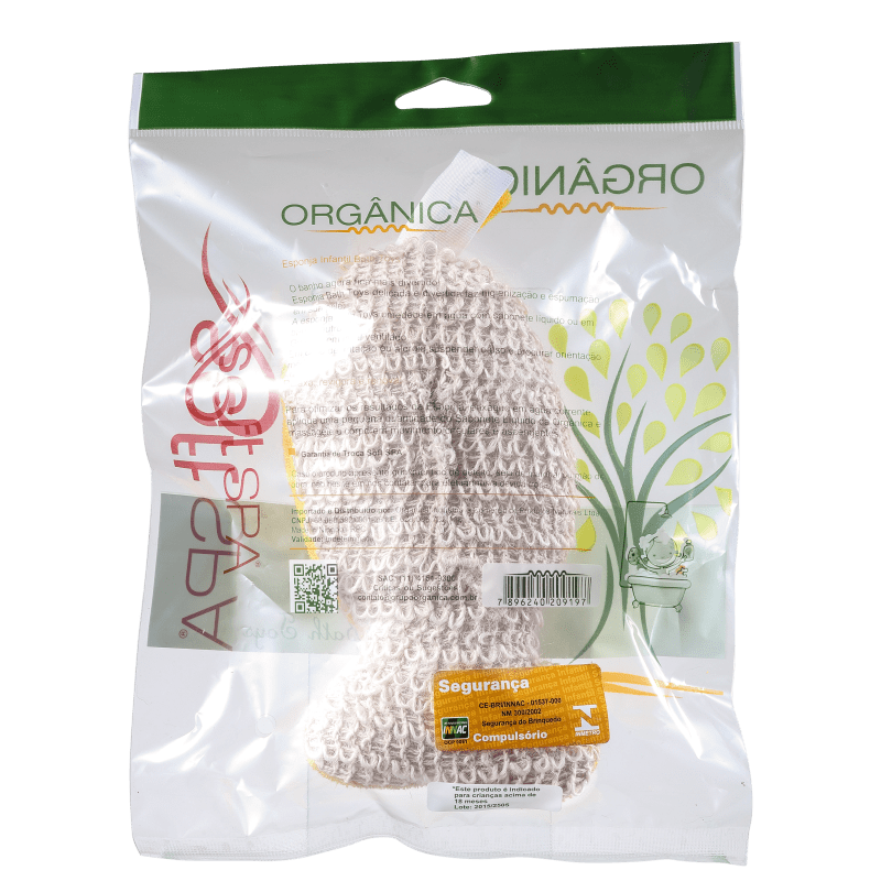 Orgânica Bath Toy Peixinho Amarelo - Esponja de Banho