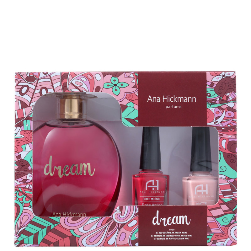 Conjunto Dream Ana Hickmann Feminino - Eau de Cologne 80ml + Esmalte 9ml 2un