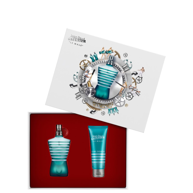 Conjunto Le Male Jean Paul Gaultier Masculino - Eau de Toilette 125ml + Gel de Banho 75ml