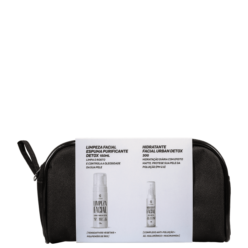 Kit Cia da Barba The White Collection (2 Produtos + Nécessaire)