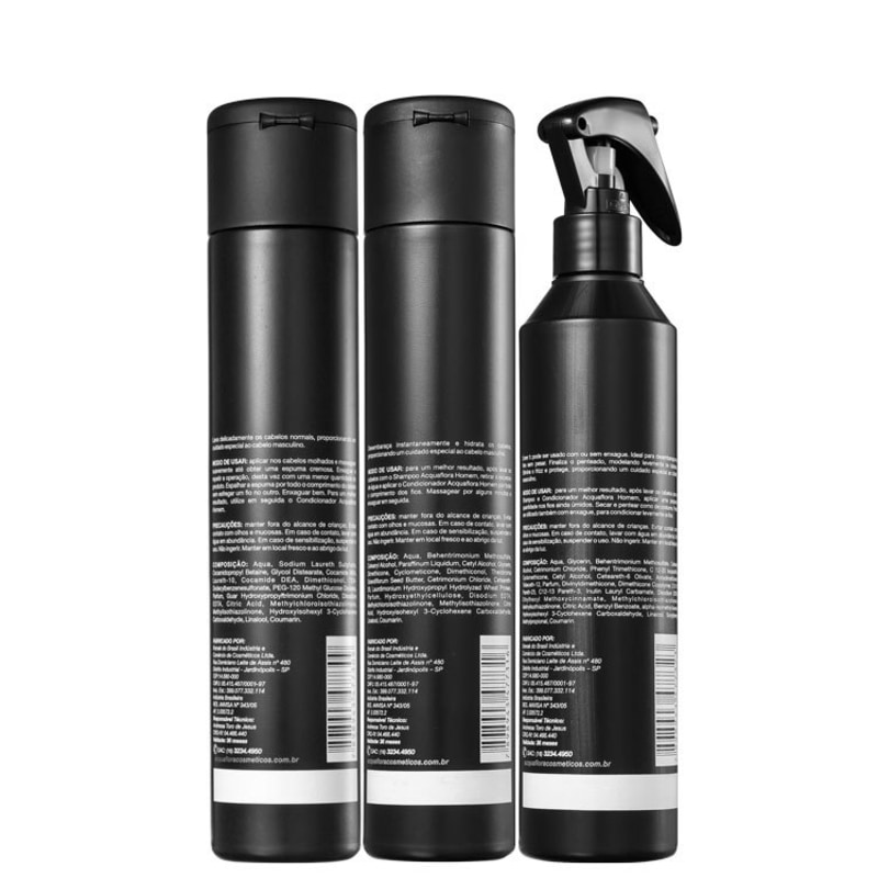 Acquaflora Homem Normais Leave-In Kit (3 Produtos)