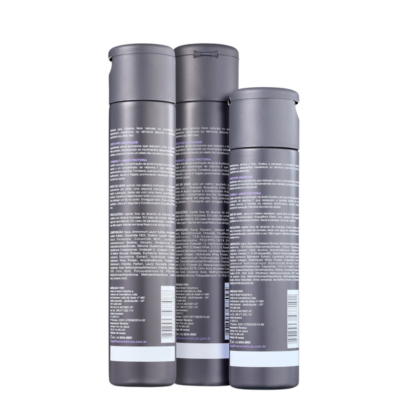 Acquaflora Efeito Liso Hidratante Kit (3 Produtos)