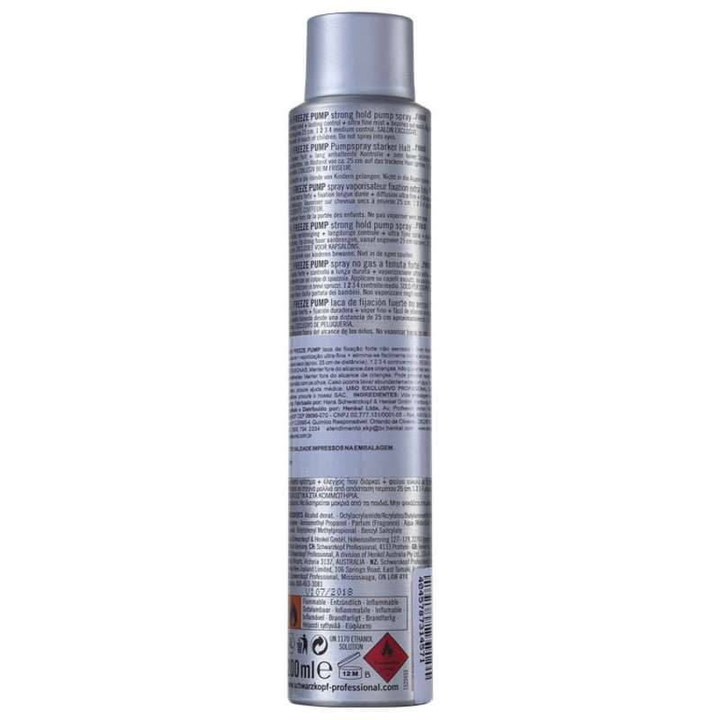 Schwarzkopf OSIS+ Freeze Pump - Spray Fixador 200ml