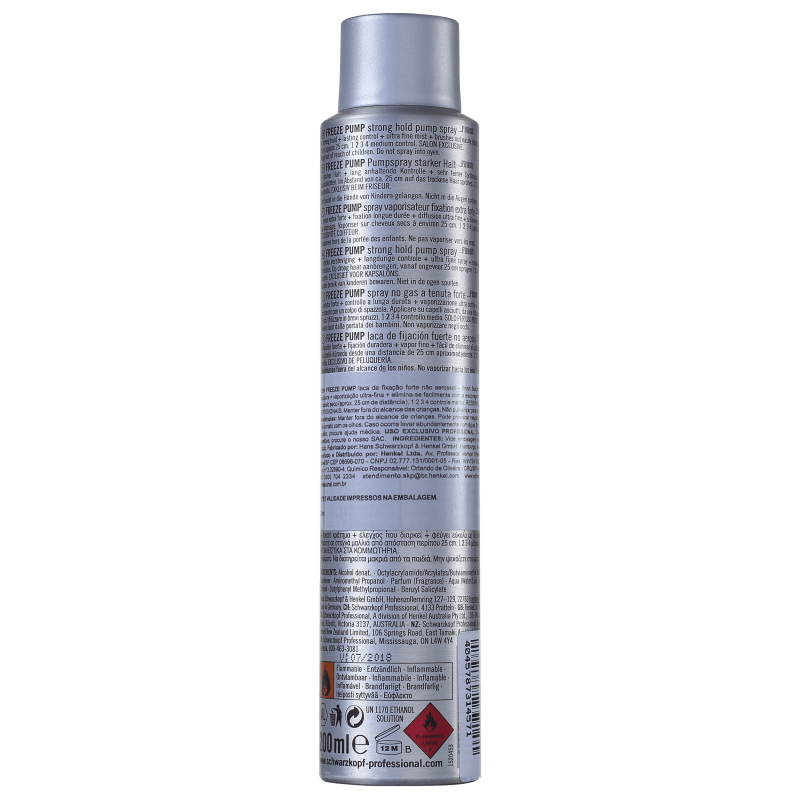 Schwarzkopf OSIS+ Freeze Pump - Spray Fixador 200ml