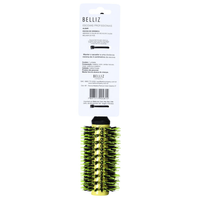 Belliz Pro Colors - Escova Cerâmica 27Mm