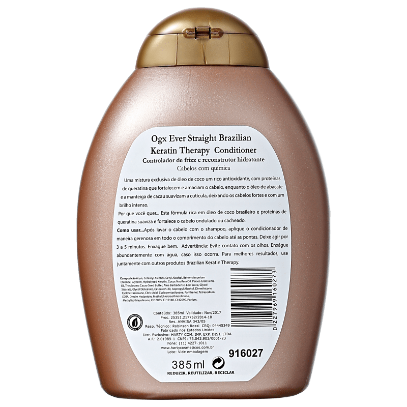 Organix Brazilian Keratin Condicionador 385ml