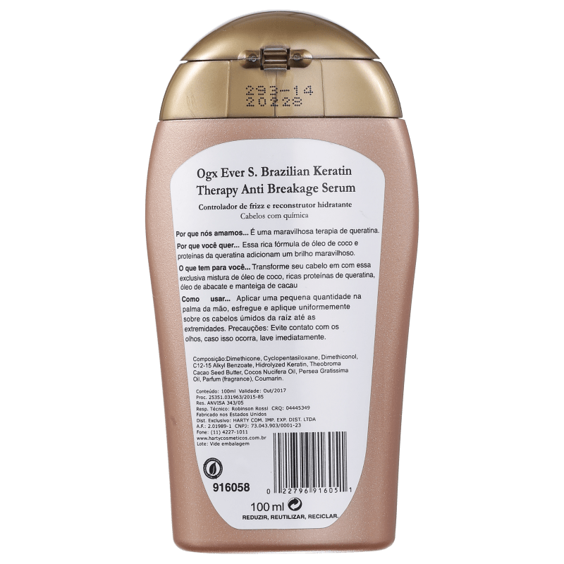Organix Brazilian Keratin Therapy Anti-Breakage - Sérum 100ml