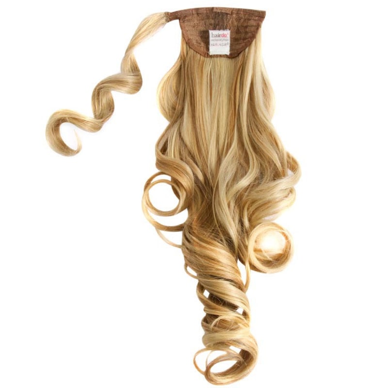 Hairdo Rabo de Cavalo Ondulado - Louro Com Mechas Super Claras 58Cm