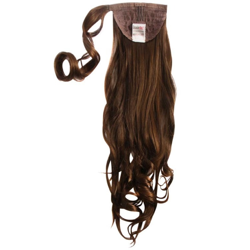 Hairdo Rabo de Cavalo Ondulado - Chocolate Com Mechas Cobre 58Cm