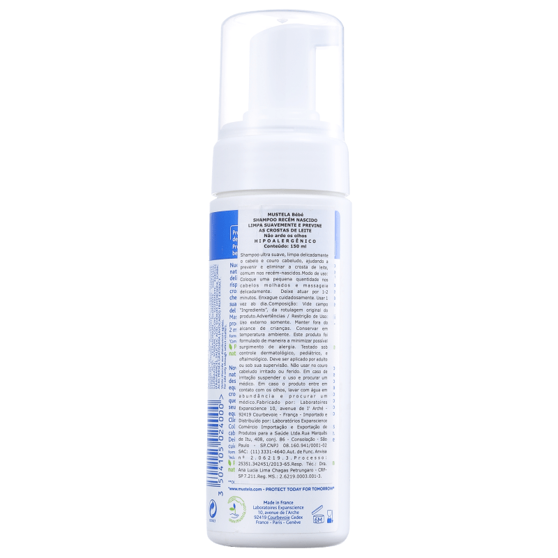 Mustela Bébé Shampooing Mousse Nourrisson - Shampoo 150ml