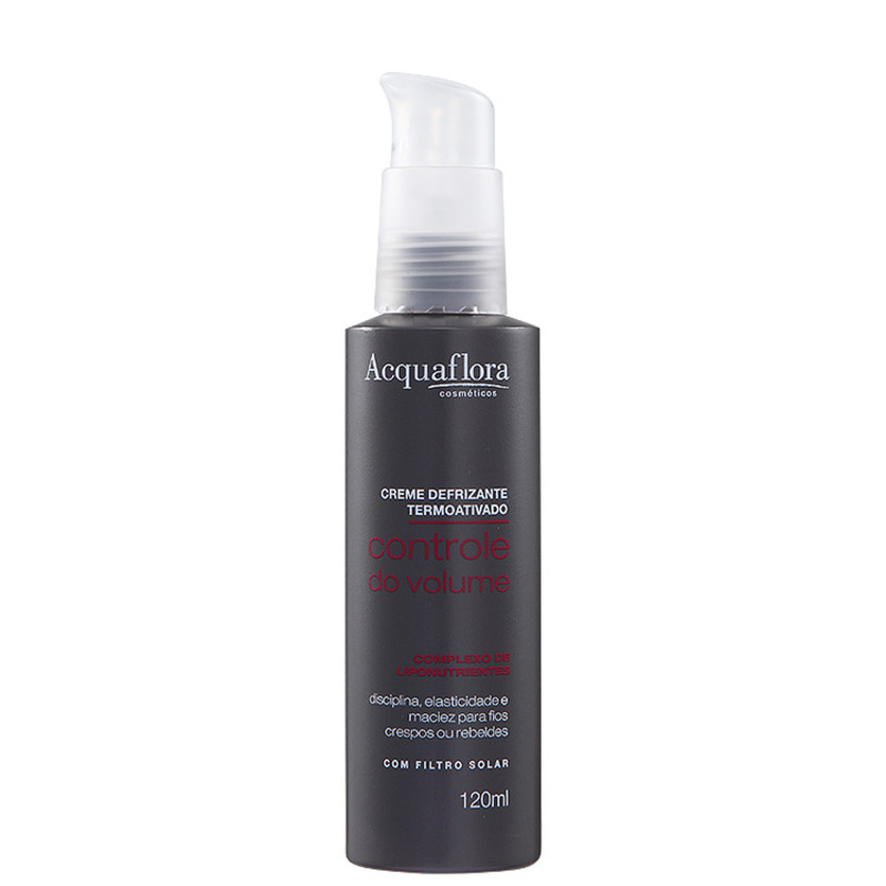 Acquaflora Controle Do Volume Creme Defrizante Termoativado - Protetor Térmico 120ml