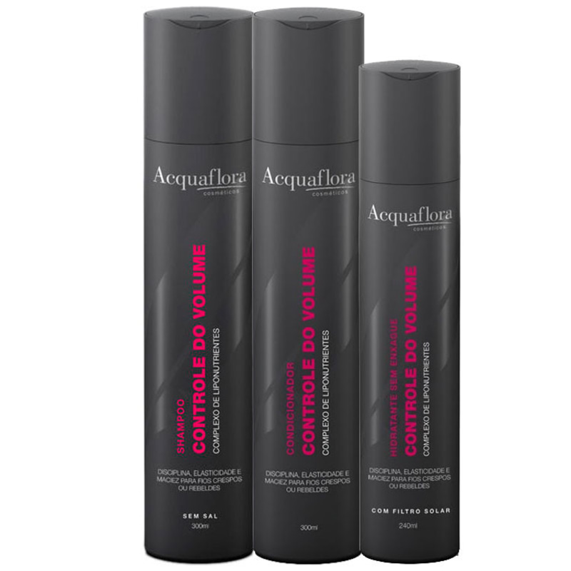 Acquaflora Controle Do Volume Hidratante Kit (3 Produtos)