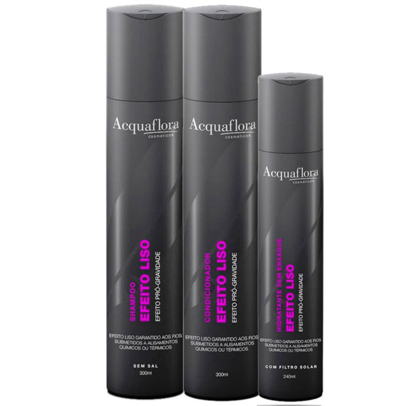 Acquaflora Efeito Liso Hidratante Kit (3 Produtos)