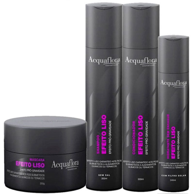 Acquaflora Efeito Liso Máscara Kit (4 Produtos)