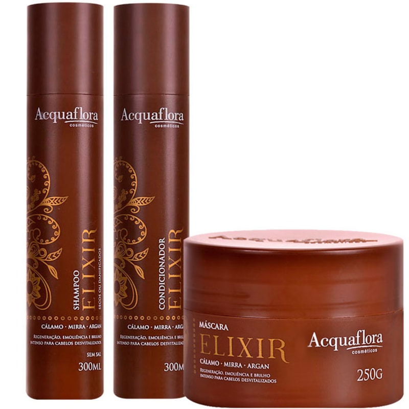 Acquaflora Elixir Secos e Danificados Kit (3 Produtos)